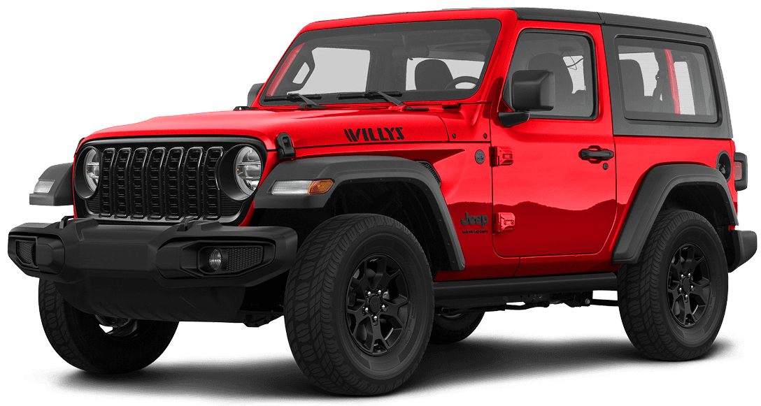 Red Jeep Wrangler